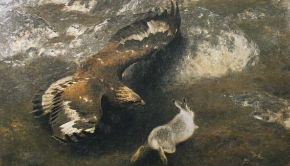 Bruno Liljefors, Golden Eagle and Hare